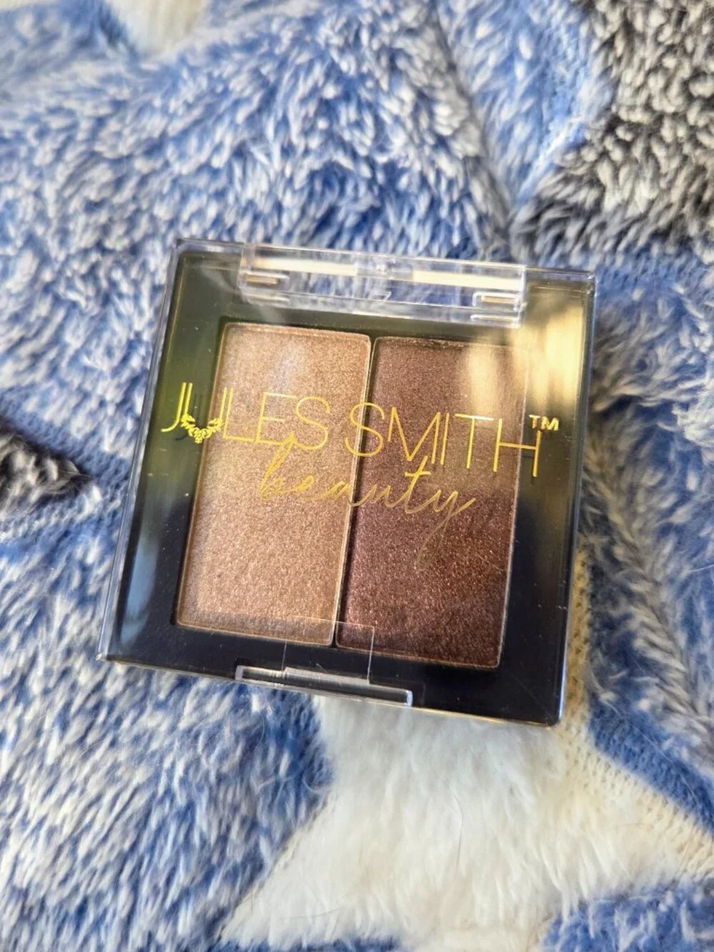 Jules Smith Beauty Duo Eyeshadow Palette in Wise Guy & Gold Mine Shimmer Brown